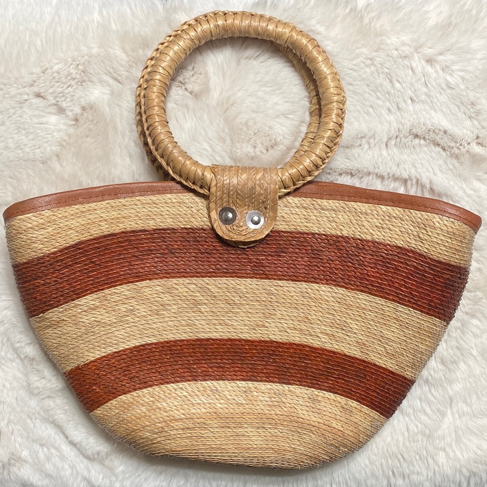 Woven Mini Straw Tote